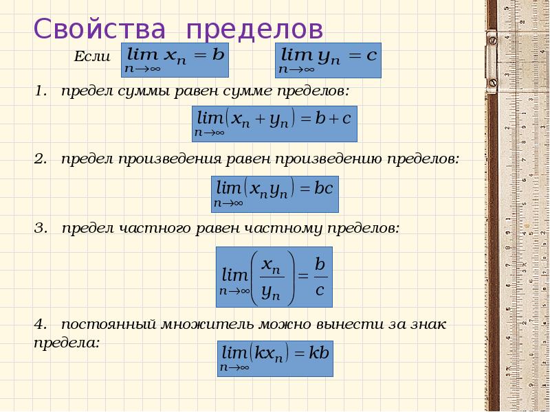 Предел 10 класс презентация. Свойства пределов формулы. Свойства пределов функции таблица. Предел функции свойства пределов вычисление пределов. Предел последовательности формулы.