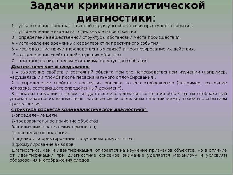 Задача криминалистического исследования документов