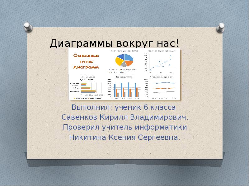 Графики и диаграммы проект