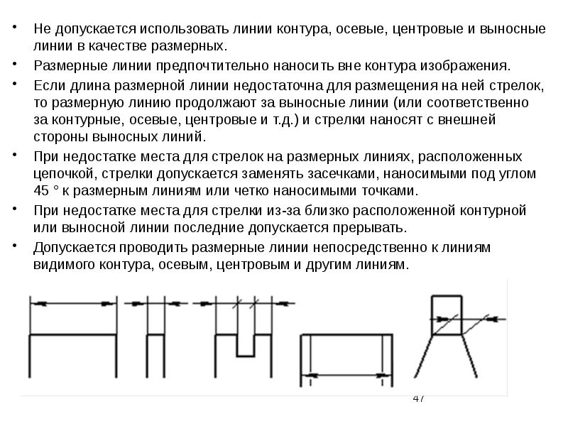 Какую линию применяют для изображения видимых контуров предмета