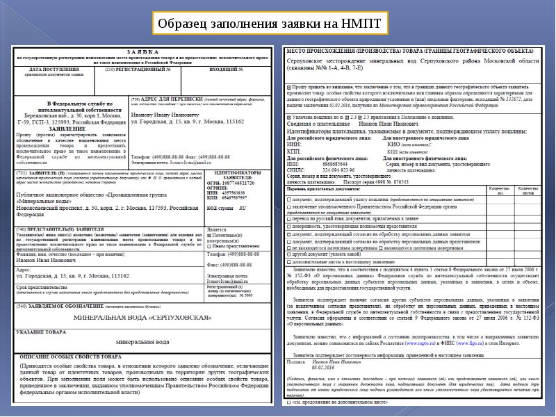 Заполнение товаров