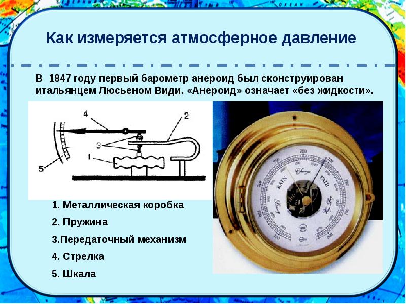 Проект атмосферное давление 10 класс