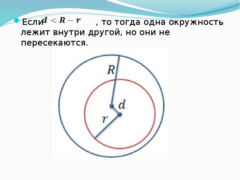 Взаимное расположение двух окружностей 8 класс презентация