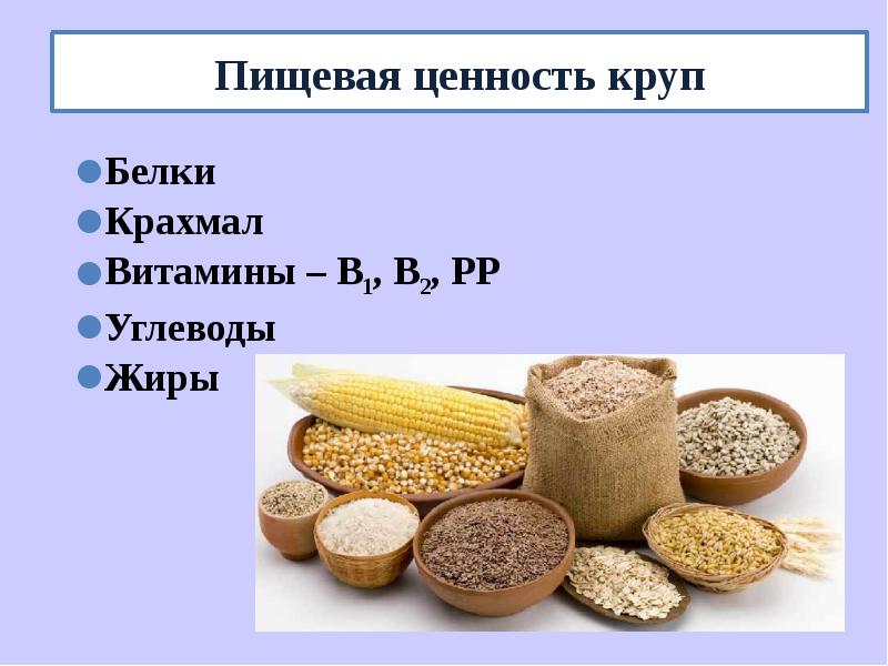 Завтрак из сложных углеводов каши и животного белка