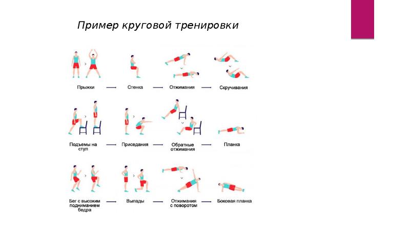 Круговая тренировка план тренировки