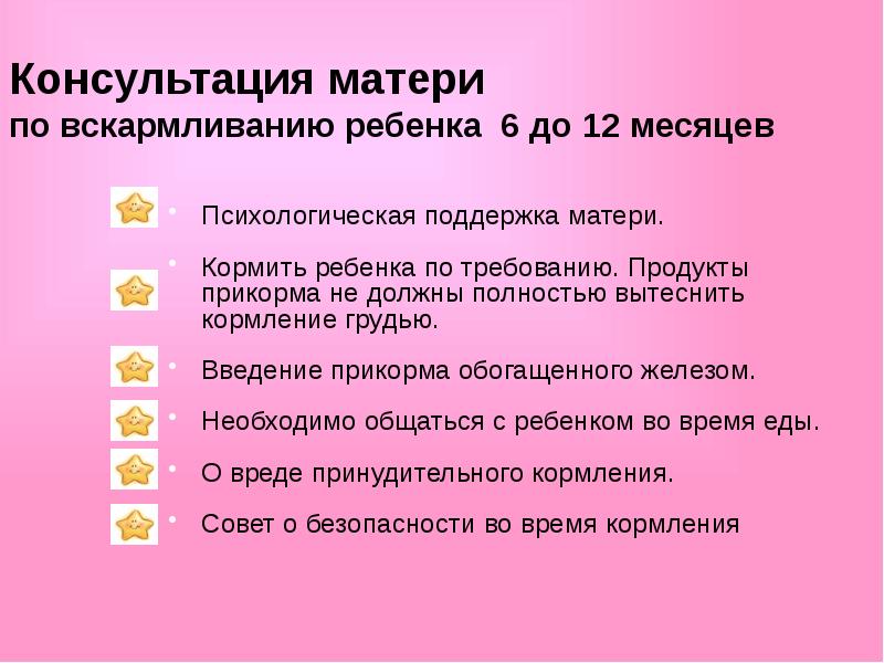 Консультация матери. Питание детей первого года жизни презентация. Проконсультируйте маму о введении прикорма.. Беседы с мамой по правилам введения прикормов. Прикорм ребенка по месяцам.