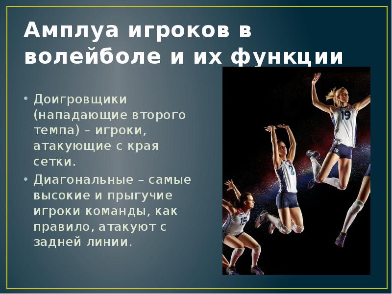 Игрок нападающий атакующий с краев сетки. Амплуа игроков в волейболе. Обязанности игроков в волейболе. Роли в волейболе.