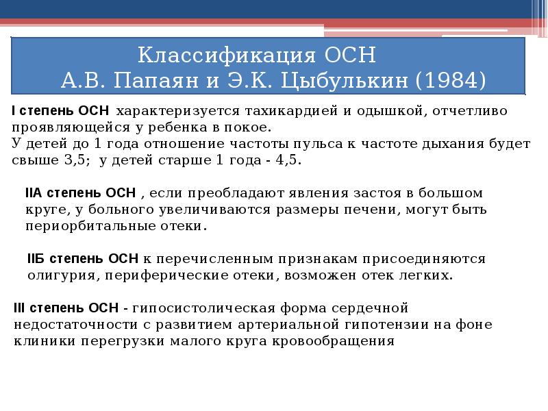 Острая сердечно сосудистая недостаточность у детей презентация