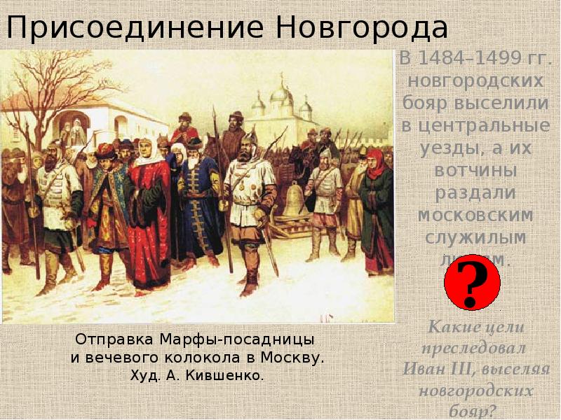 3 присоединение новгорода к московскому государству. 1478 Присоединение Новгорода. Присоединение Новгорода к московскому государству личности.