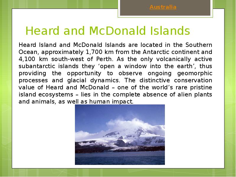 Heard and McDonald Islands