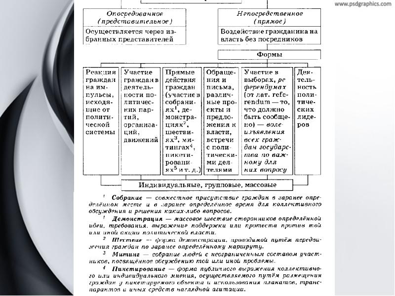 Политическое участие презентация 11 класс профильный уровень