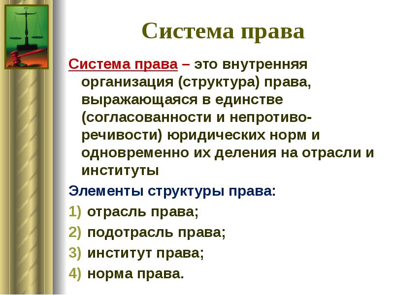 Презентация на тему роль права в жизни человека общества и государства