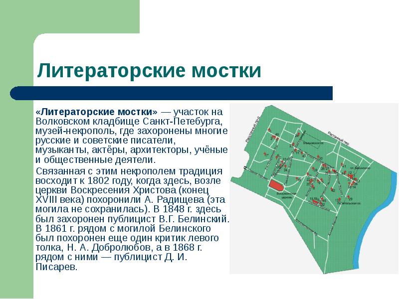 План волковского кладбища в санкт петербурге