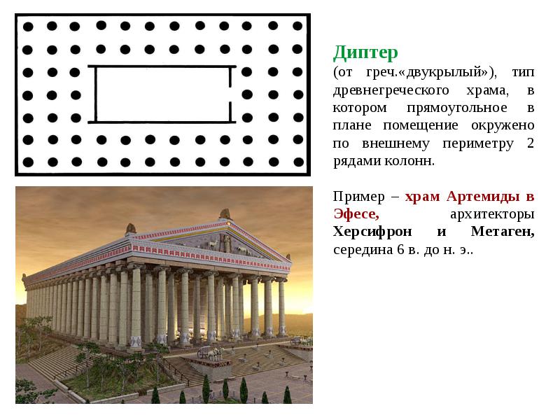 Как называлась центральная часть древнегреческого храма где находилось изображение божества