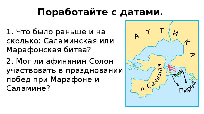 Опишите по рисунку бой в саламинском проливе военные корабли греков и персов как происходило