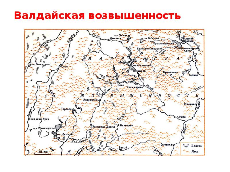 Валдайская возвышенность презентация