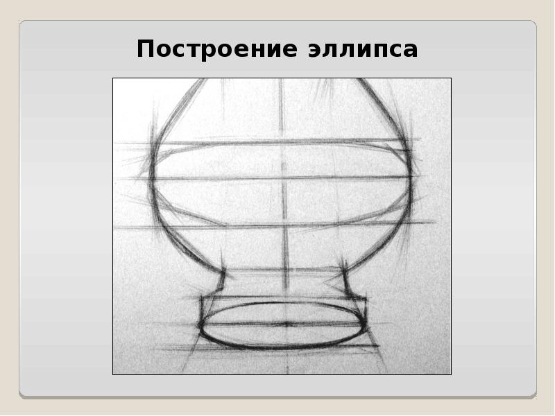 Гипсовая ваза академический рисунок