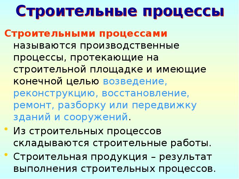 Цель строительства