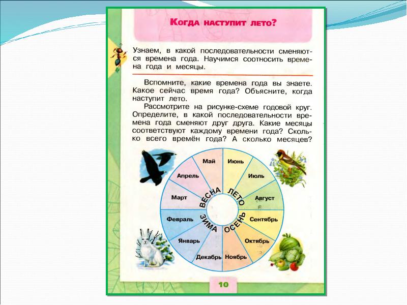 Презентация 1 класс когда наступит лето