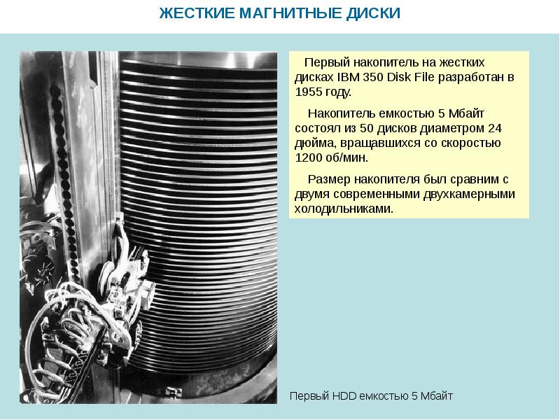 Магнитно жесткий. Накопитель магнитных дисков IBM. Дисковый накопитель IBM 350. Магнитные диски 1955. Первый жесткий диск презентация.