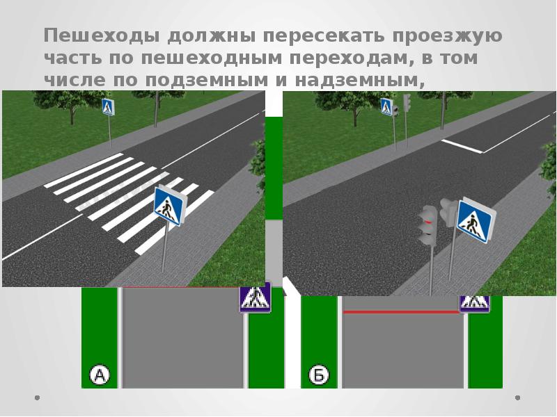 Переход перекрестка по линии тротуара. Пешеходы должны пересекать проезжую часть. Границы пешеходного перехода. Разметка проезжей части. Регулируемый пешеходный переход разметка.