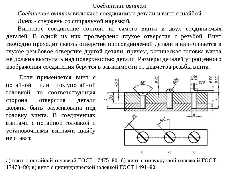 1 виды соединений. Полупотайной винт соединение. Соединение винта с полупотайной головкой. Полупотайной винт соединение чертеж. Шайба и винт соединение.