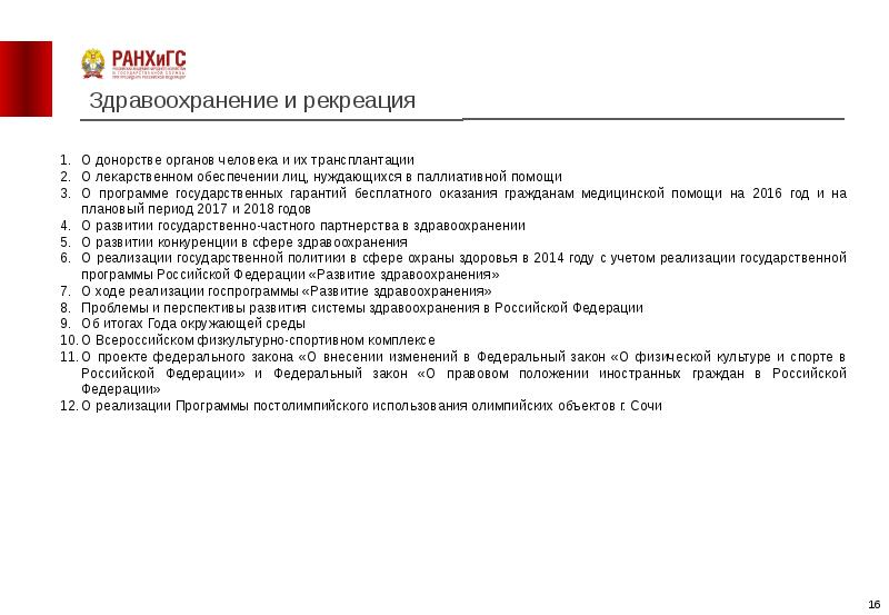 Проект федерального закона о донорстве органов человека и их трансплантации