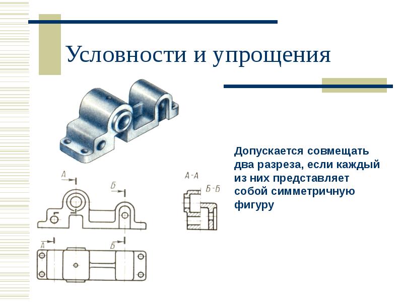 Название разрезов на чертежах с примерами