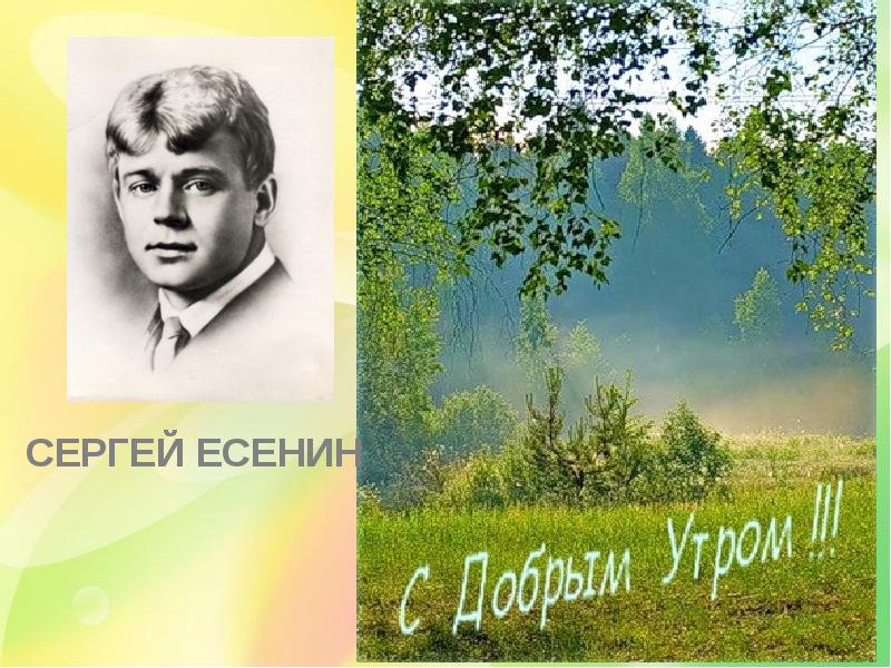 Есенин задремали звезды золотые. Иллюстрация к стихотворению Есенина с добрым утром.