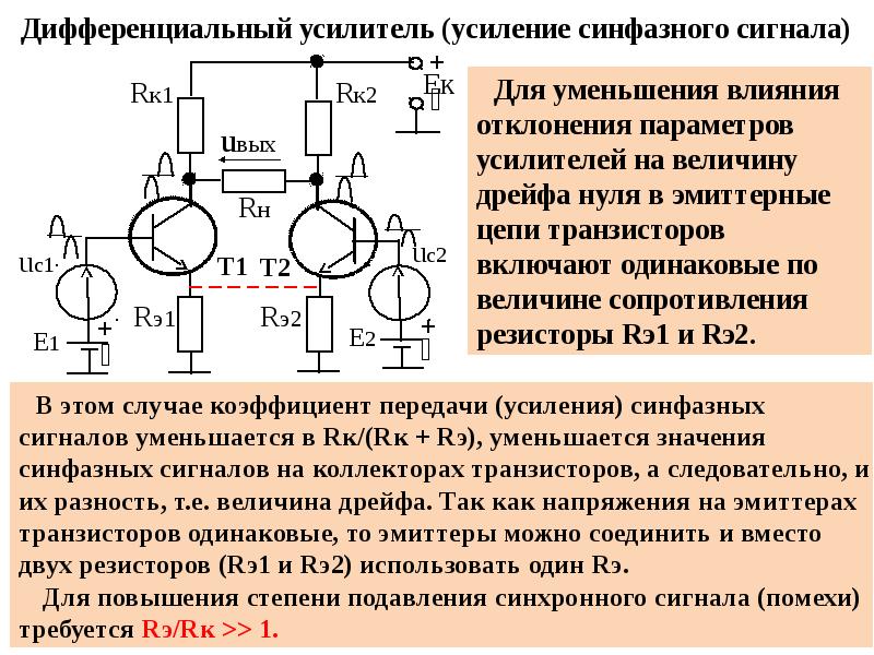 Электронные усилители презентация