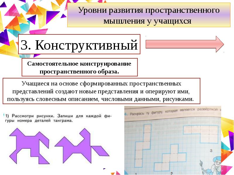 Пространственное развитие. Нарушение пространственного мышления в геометрии базовый уровень.