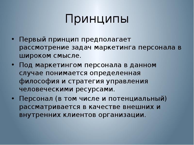 Смысл принцип