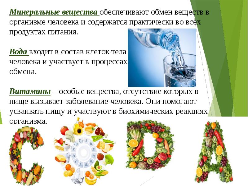 Минеральные вещества в продуктах питания презентация