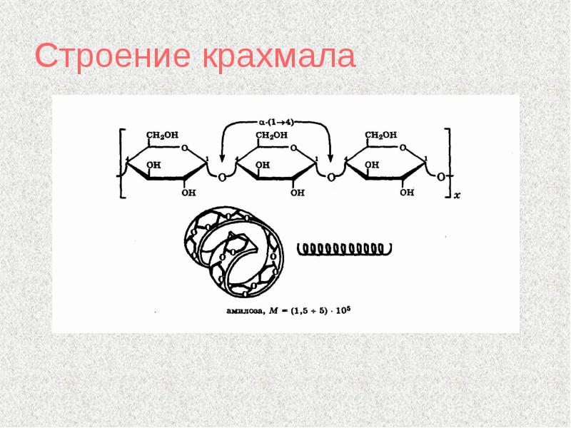 Особенности строения крахмала