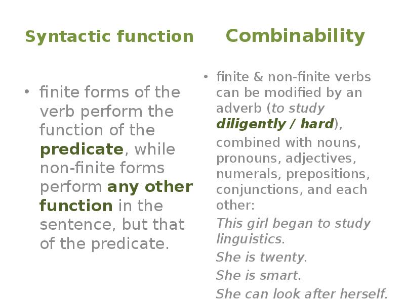 Syntactic function
Syntactic function Syntactic function
Syntactic function