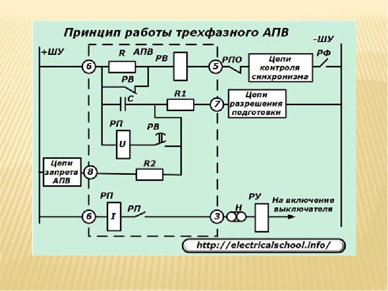 Реле повторного пуска схема