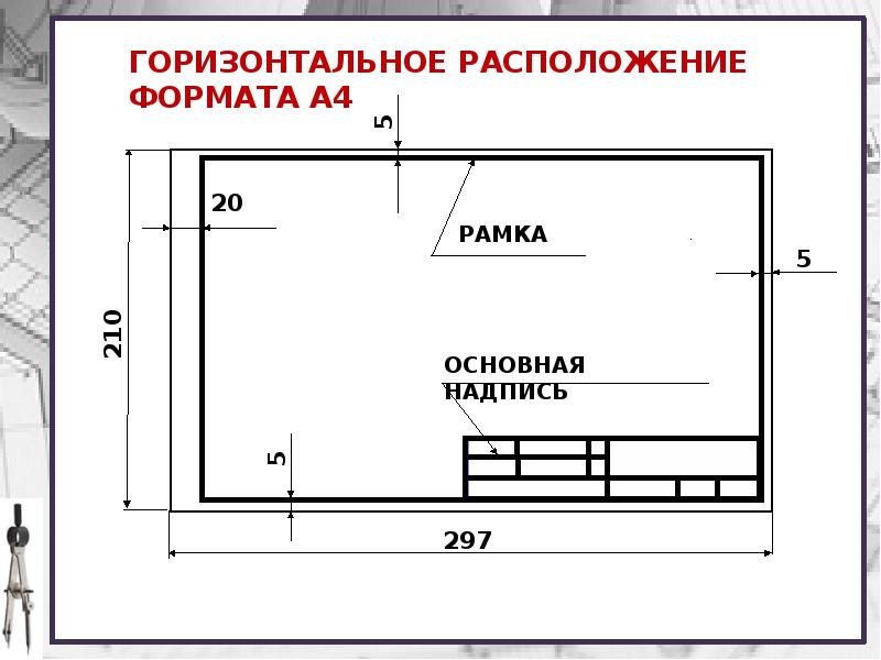 Как оформлять чертеж на а4