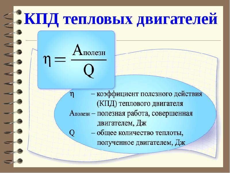 Кпд физика презентация