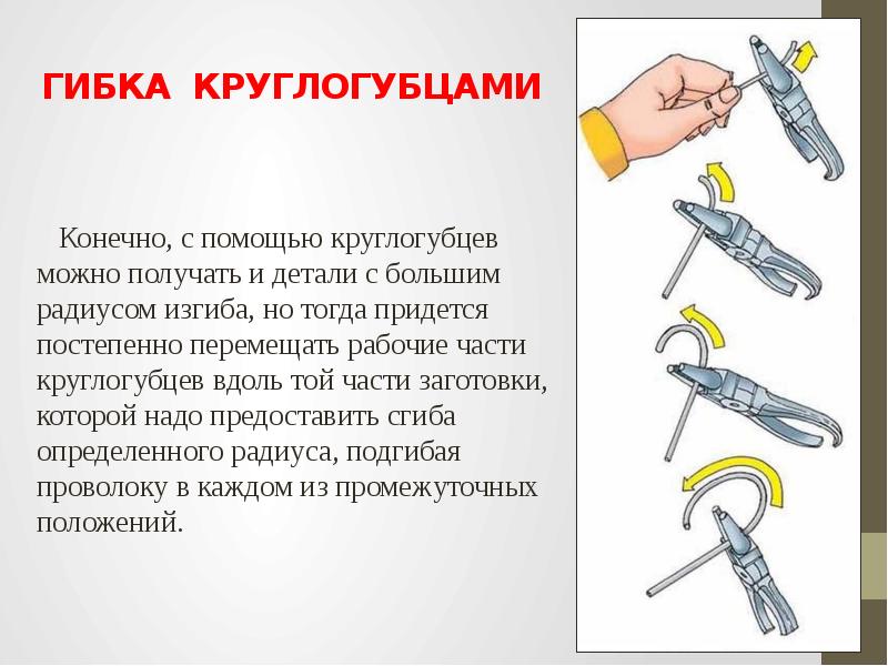 Гибка заготовок из тонколистового металла и проволоки 5 класс презентация