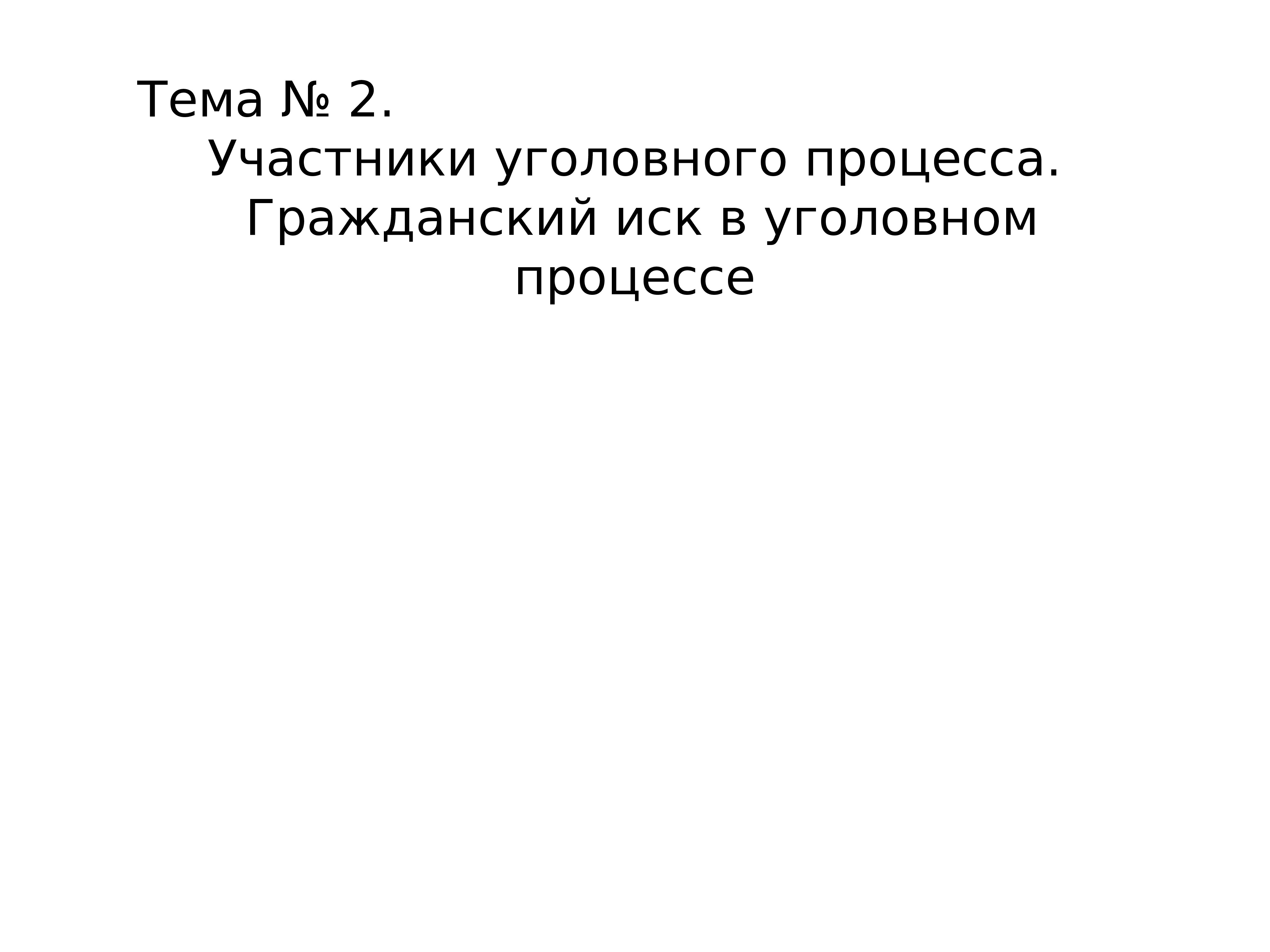 Презентация на тему гражданский иск в уголовном процессе