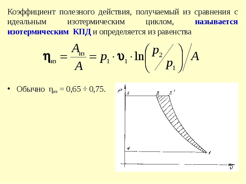 Изотермический цикл. КПД компрессора. Изотермический КПД. КПД изотермы. КПД нагнетателя.