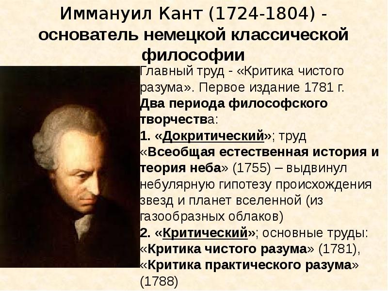 Согласно канту. Иммануил кант (1724 — 1804)основные труды. Философия Иммануила Канта (1724 - 1804).. Открытия .кант, Иммануил (1724—1804). Иммануил кант эпоха Просвещения.