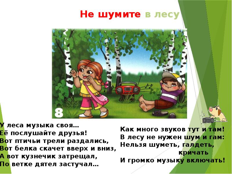 Гимна лесная. Не шумите в лесу. На белом фоне не шуметь в лесу. Картинка не шуми в лесу. Сила леса презентация.