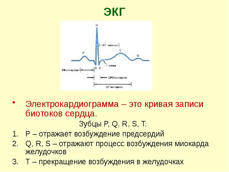 Графическое изображение биотоков сердца называется