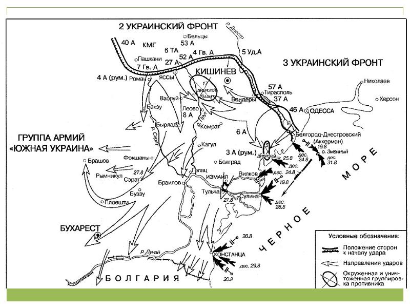 Военные действия в 1944 году карта