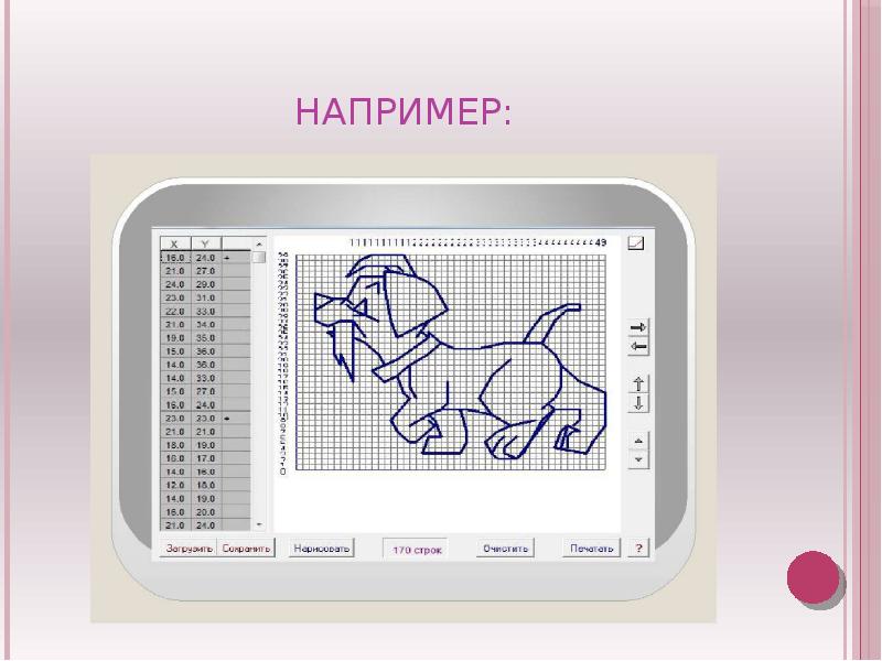 Рисунки по координатам презентация