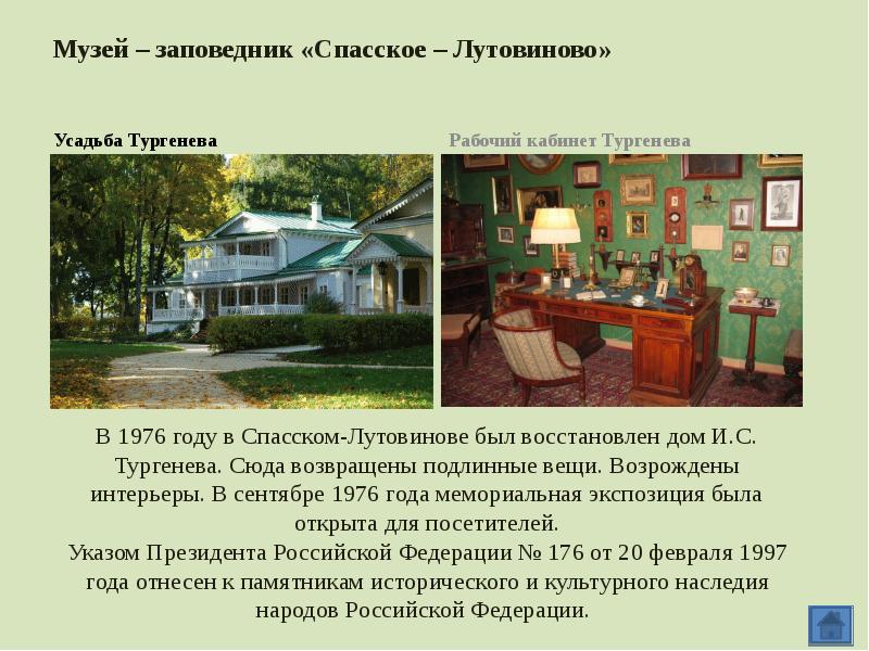 Литературные музеи россии презентация