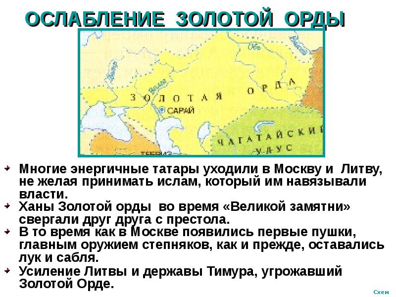 Борьба за политическую гегемонию в северо восточной руси презентация