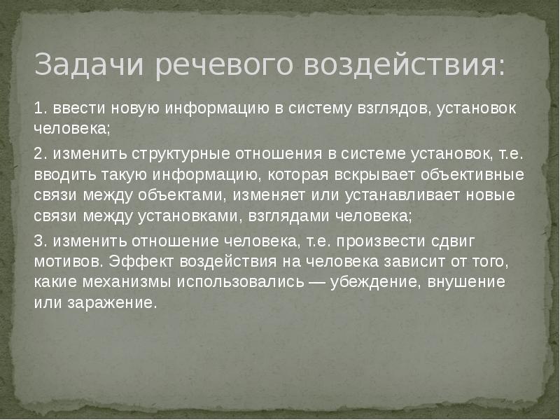 Влияние речи. Задачи речевого воздействия. Речевая задача текста это. Инструменты речевого воздействия. Приказ речевое воздействие.