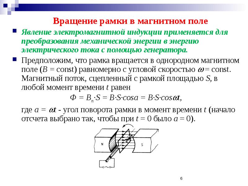 Площадь рамки в магнитном поле. Вращение рамки в магнитном поле. Вращение рамки в магнитном поле переменный ток. Вращение рамки с током в магнитном поле. ЭДС рамки вращающейся в магнитном поле.